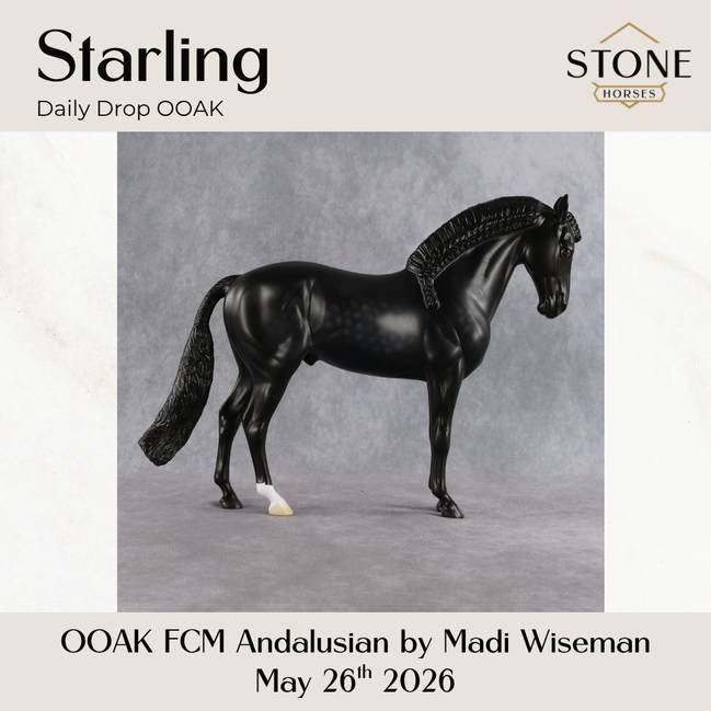 Starling OOAK FCM Andalusian by Madi Wiseman DDOOAKs26
