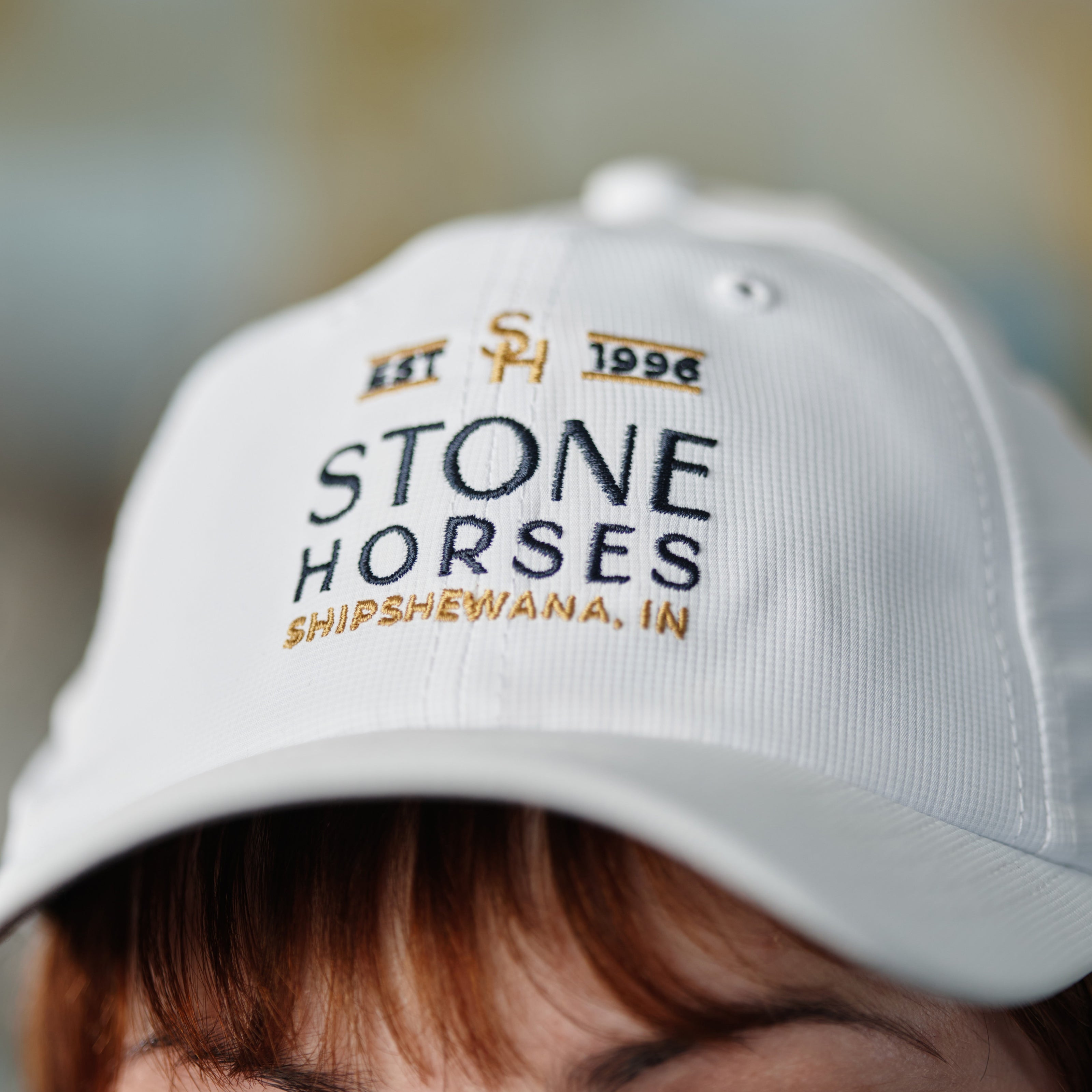 Stone Horses Logo Ponytail Baseball Hat