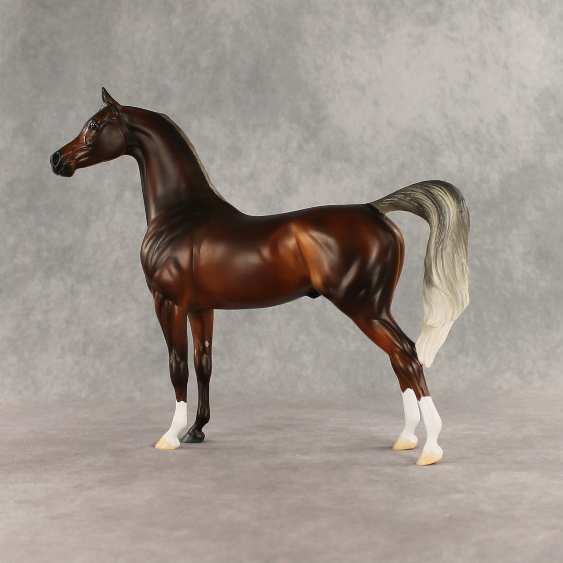 Design-A-Horse Silver Bay Arabian Stallion by The Stone Horses Team