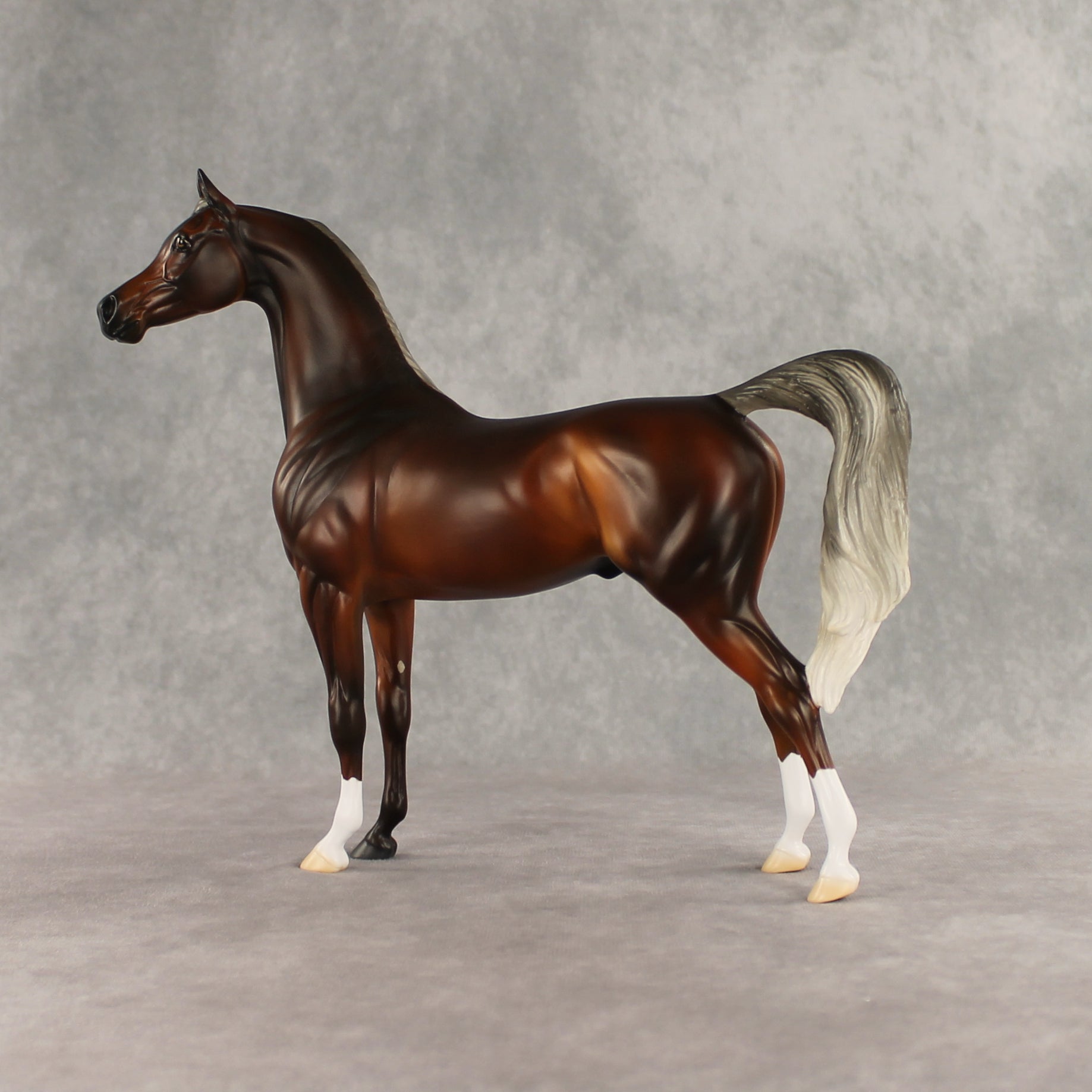 Design-A-Horse Silver Bay Arabian Stallion by The Stone Horses Team