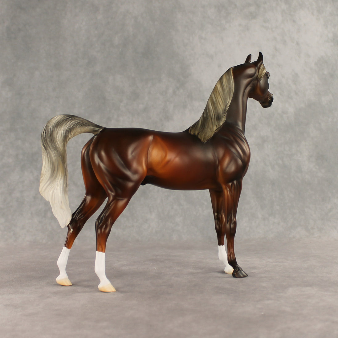 Design-A-Horse Silver Bay Arabian Stallion by The Stone Horses Team