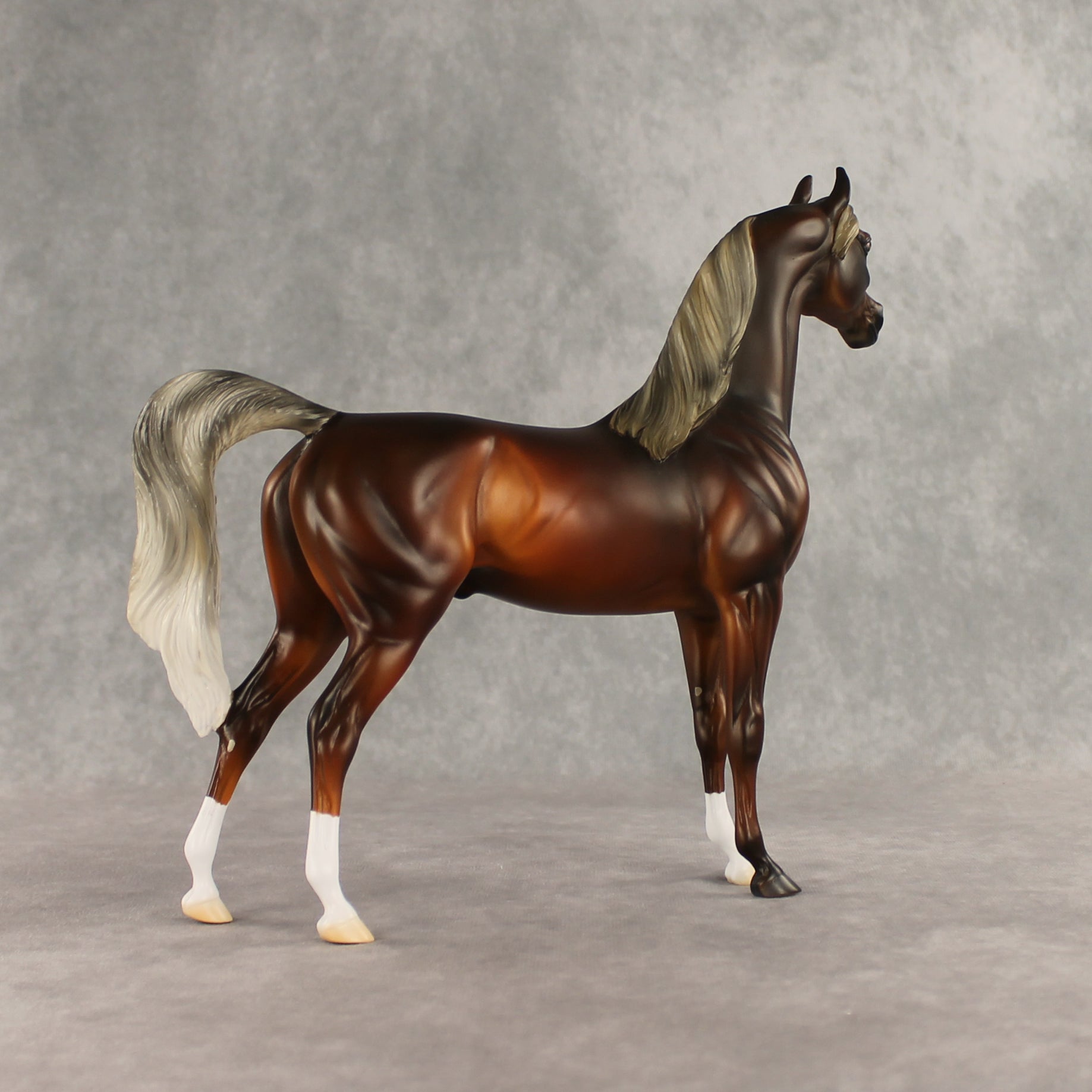 Design-A-Horse Silver Bay Arabian Stallion by The Stone Horses Team