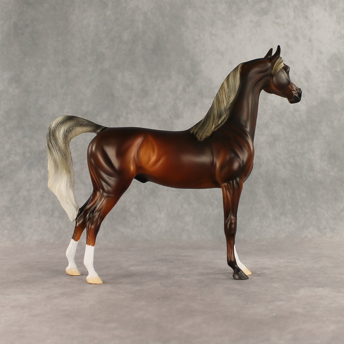 Design-A-Horse Silver Bay Arabian Stallion by The Stone Horses Team