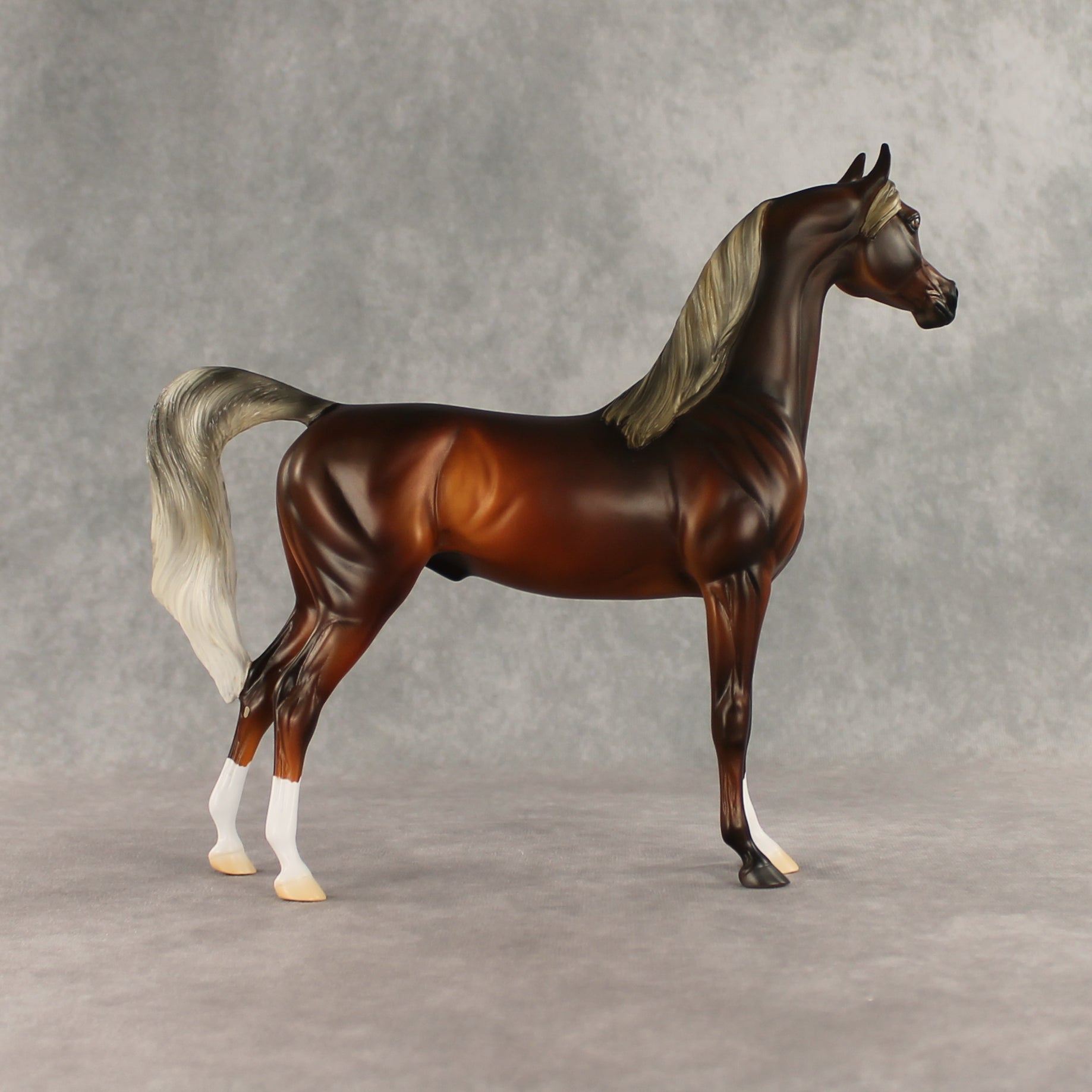 Design-A-Horse Silver Bay Arabian Stallion by The Stone Horses Team