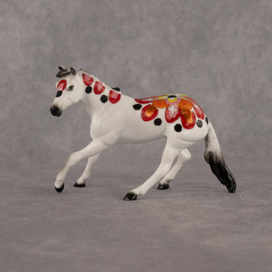 Sunburst OOAK Chip Cutting Horse by Dawn Quick LHS26