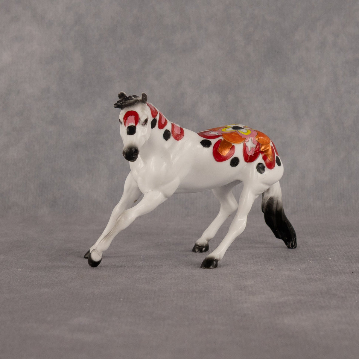 Sunburst OOAK Chip Cutting Horse by Dawn Quick LHS26