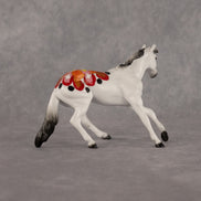 Sunburst OOAK Chip Cutting Horse by Dawn Quick LHS26