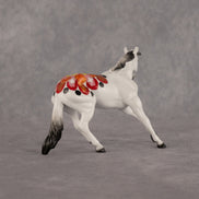 Sunburst OOAK Chip Cutting Horse by Dawn Quick LHS26