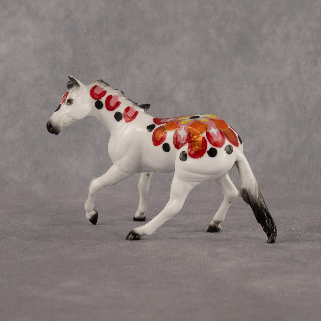 Sunburst OOAK Chip Cutting Horse by Dawn Quick LHS26