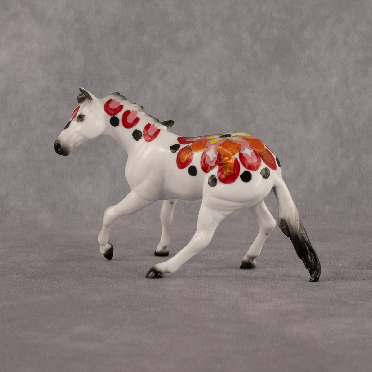 Sunburst OOAK Chip Cutting Horse by Dawn Quick LHS26