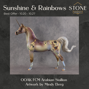 Sunshine & Rainbows OOAK FCM Arabian Stallion by Mindy Berg Best Offer 10.20.2026