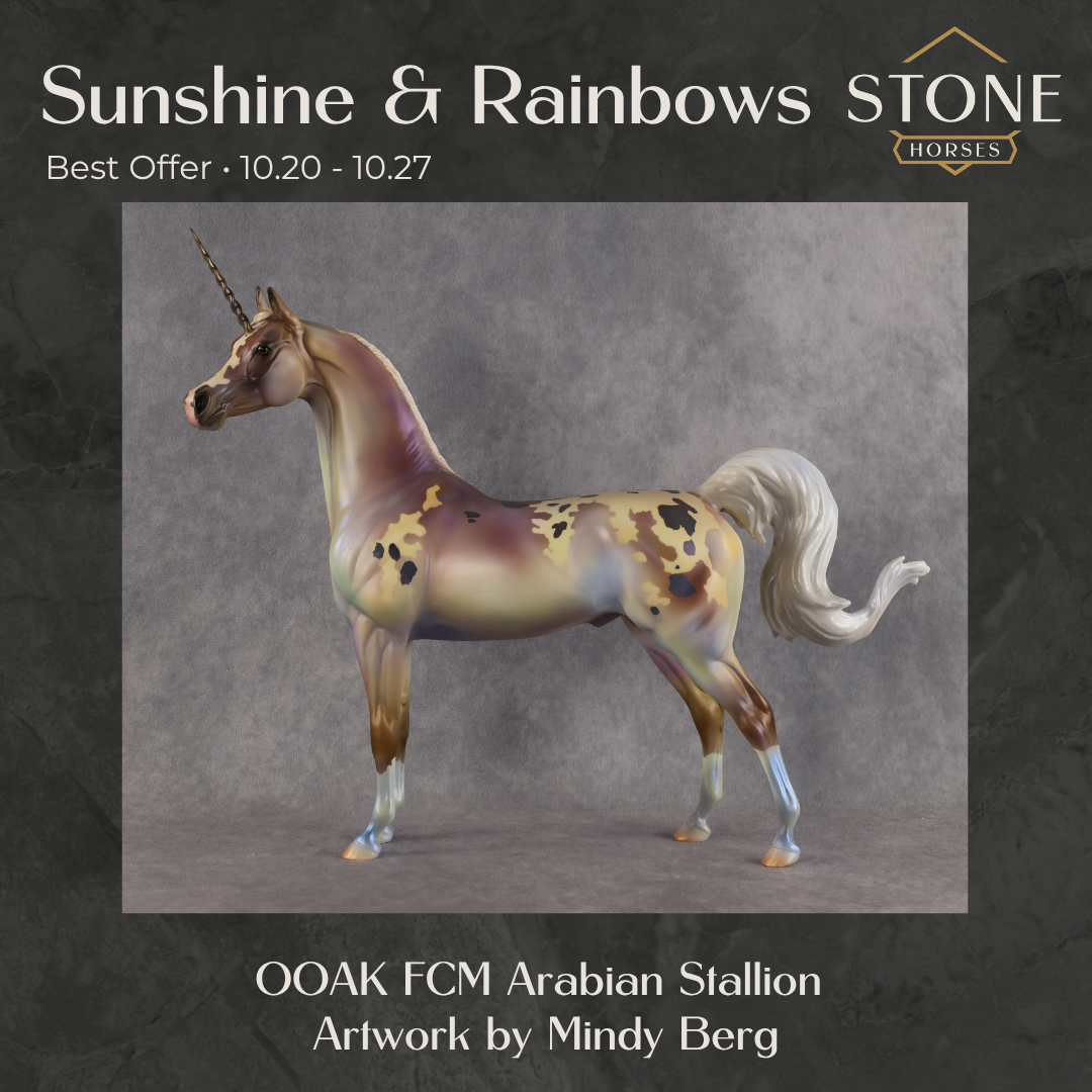 Sunshine & Rainbows OOAK FCM Arabian Stallion by Mindy Berg Best Offer 10.20.2026