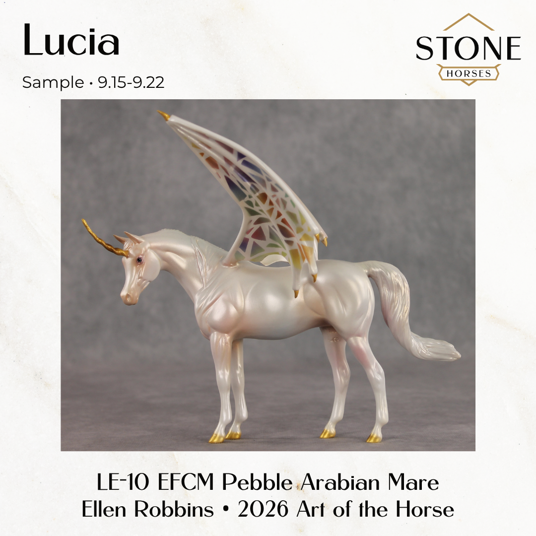 SAMPLE Lucia LE-10 EFCM Pebble Arabian Mare by Ellen Robbins, Jess Hamill, & Matt Samuels SS0926