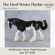 The Devil Wears Flockie OOAK FCM Irish Cob by Madi Wiseman DDOOAKs26