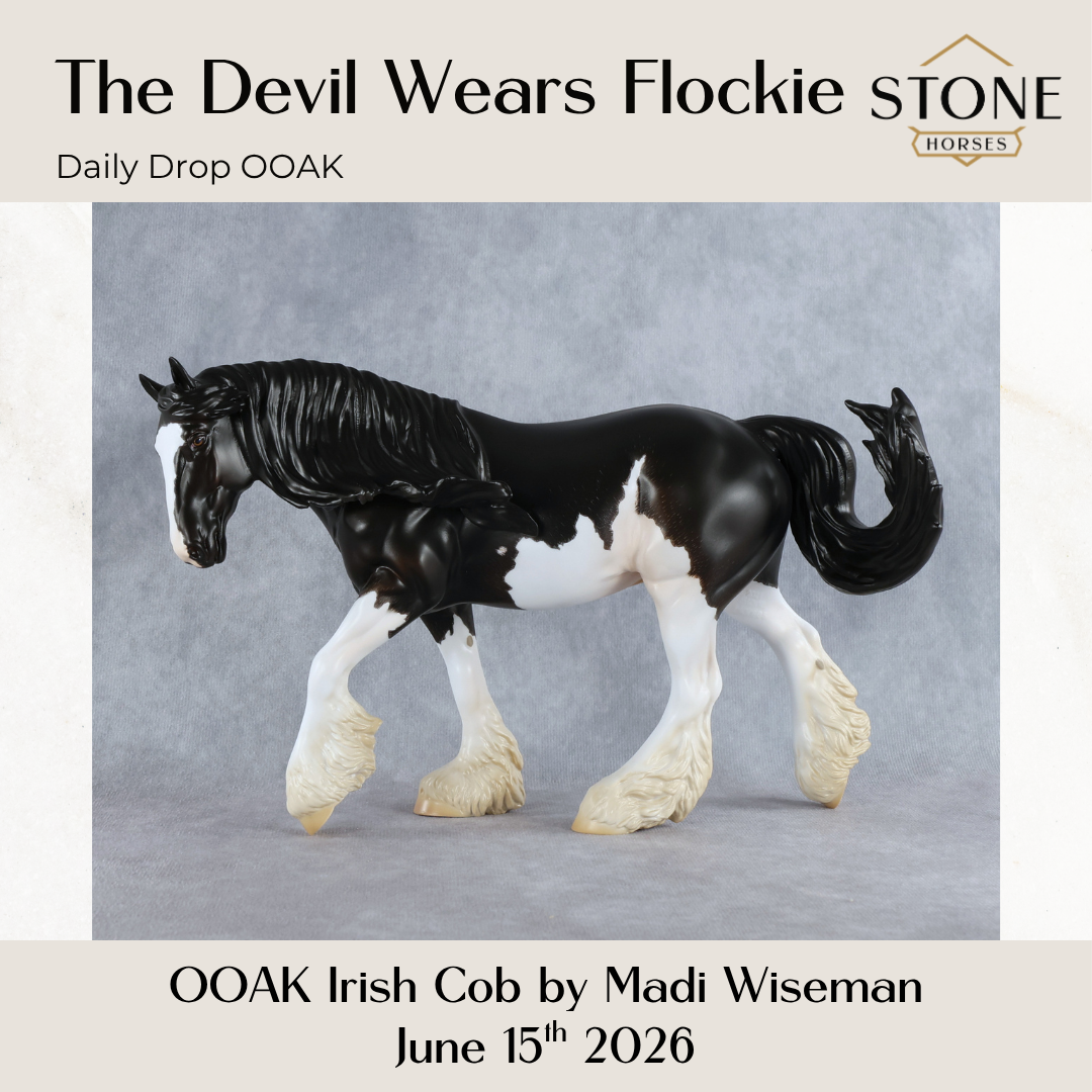The Devil Wears Flockie OOAK FCM Irish Cob by Madi Wiseman DDOOAKs26