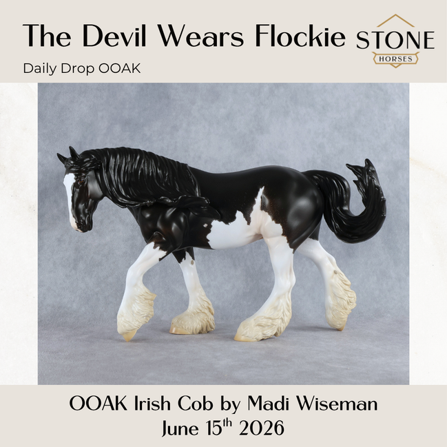 The Devil Wears Flockie OOAK FCM Irish Cob by Madi Wiseman DDOOAKs26