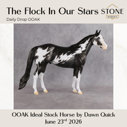 The Flock In Our Stars OOAK Ideal Stock Horse by Dawn Quick DDOOAKs26