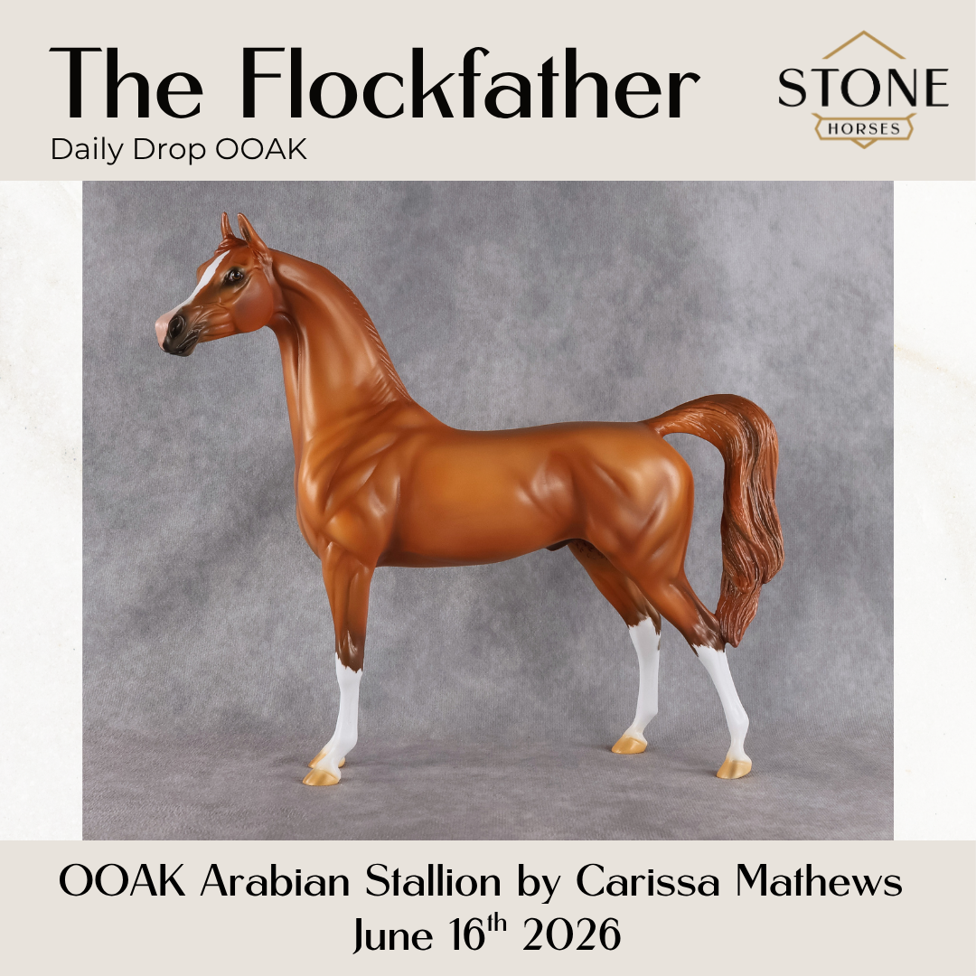 The Flockfather OOAK Arabian Stallion by Carissa Mathews DDOOAKs26