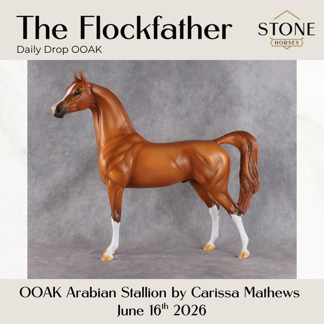 The Flockfather OOAK Arabian Stallion by Carissa Mathews DDOOAKs26