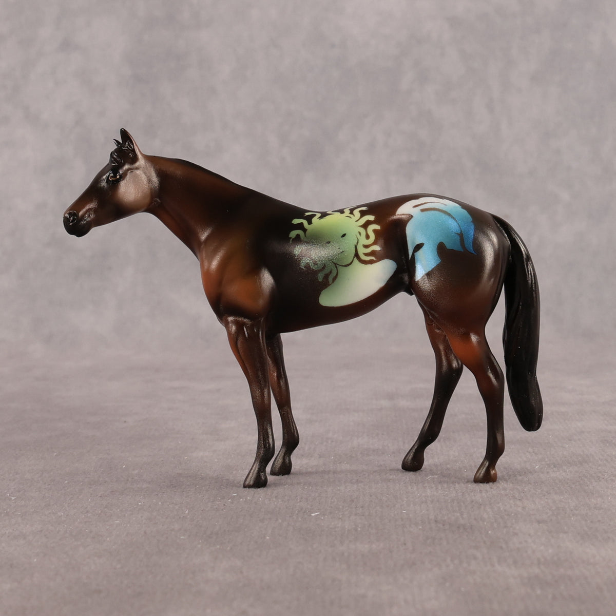 The Rage of Gods OOAK Chip Stock Horse by Enrique Duarte WC26