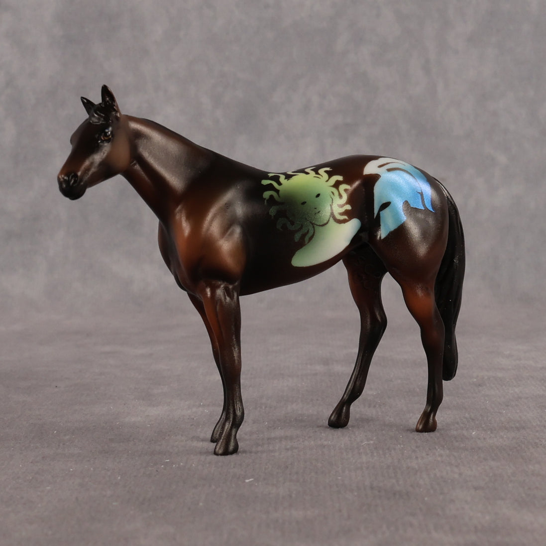 The Rage of Gods OOAK Chip Stock Horse by Enrique Duarte WC26