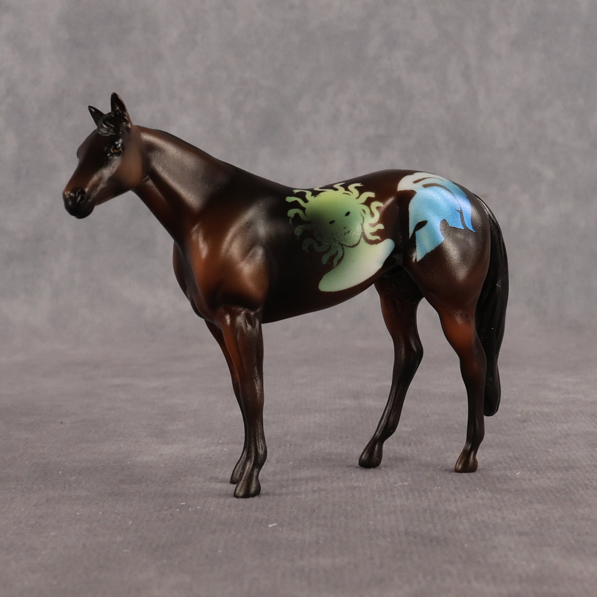 The Rage of Gods OOAK Chip Stock Horse by Enrique Duarte WC26