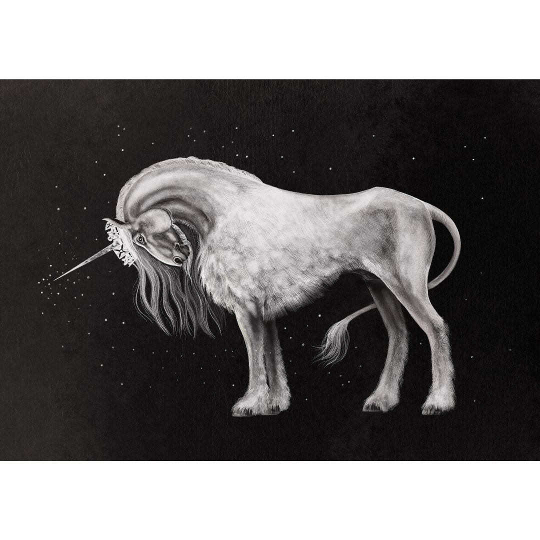 The Scottish Unicorn Extreme LE-6 Run Dappled Silver &amp; Pearl Drop Head Unicorn Deco Andalusian By Ashley Palmer EQ24 From the AotH Flat Digital Art Entry By Kirsty Mumaw