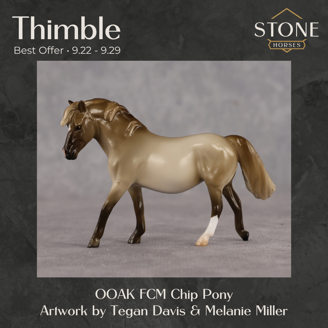 Thimble OOAK FCM Chip Pony by Tegan Davis Best Offer 9.22.2026