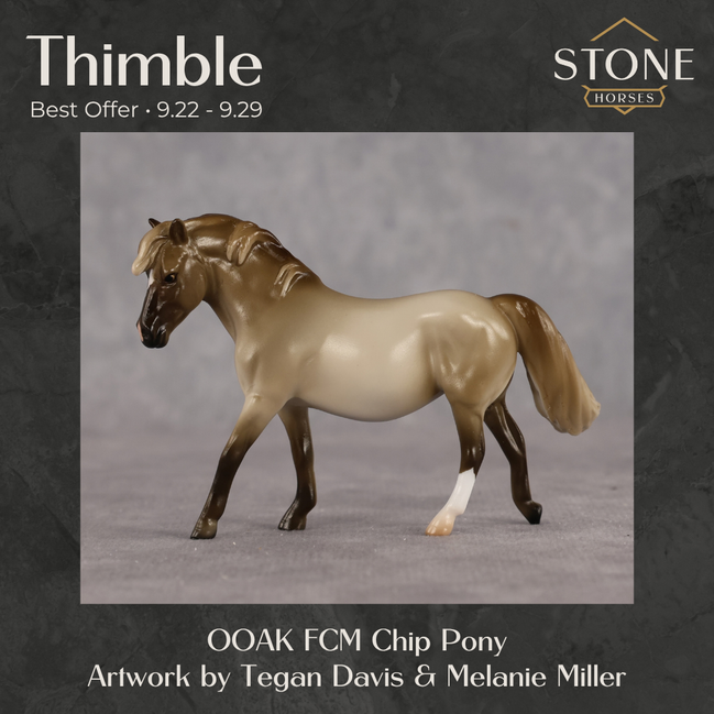 Thimble OOAK FCM Chip Pony by Tegan Davis Best Offer 9.22.2026