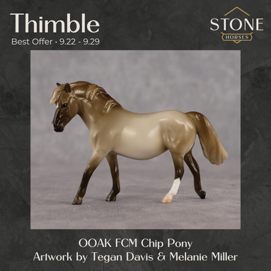 Thimble OOAK FCM Chip Pony by Tegan Davis Best Offer 9.22.2026
