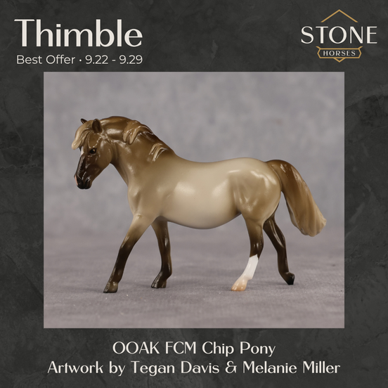 Thimble OOAK FCM Chip Pony by Tegan Davis Best Offer 9.22.2026