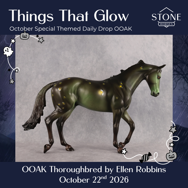 Things That Glow OOAK Thoroughbred by Ellen Robbins DDOOAKs26