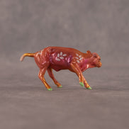 Tropical OOAK Chip Cow by Kristen Cermele EQ26