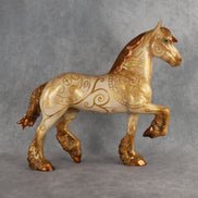 Spellbook OOAK FCM Trotting Drafter by Kristen & Rori AH26