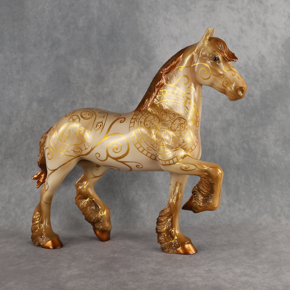 Spellbook OOAK FCM Trotting Drafter by Kristen & Rori AH26