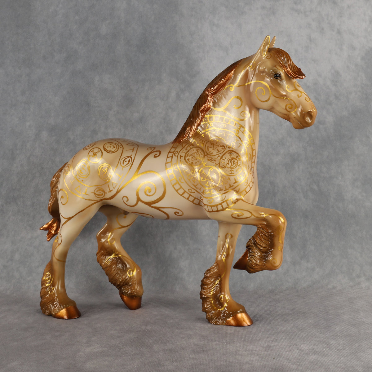 Spellbook OOAK FCM Trotting Drafter by Kristen & Rori AH26