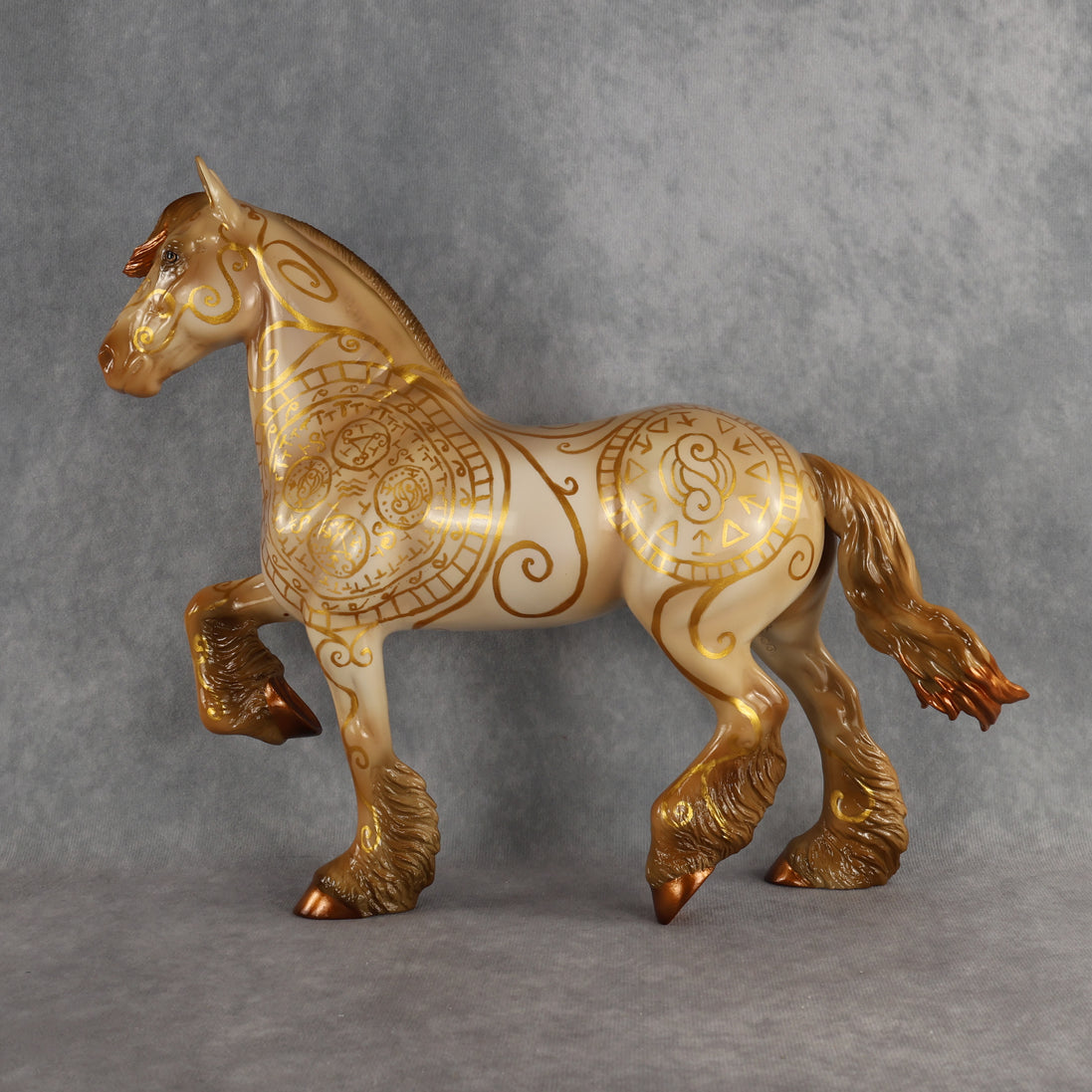 Spellbook OOAK FCM Trotting Drafter by Kristen & Rori AH26