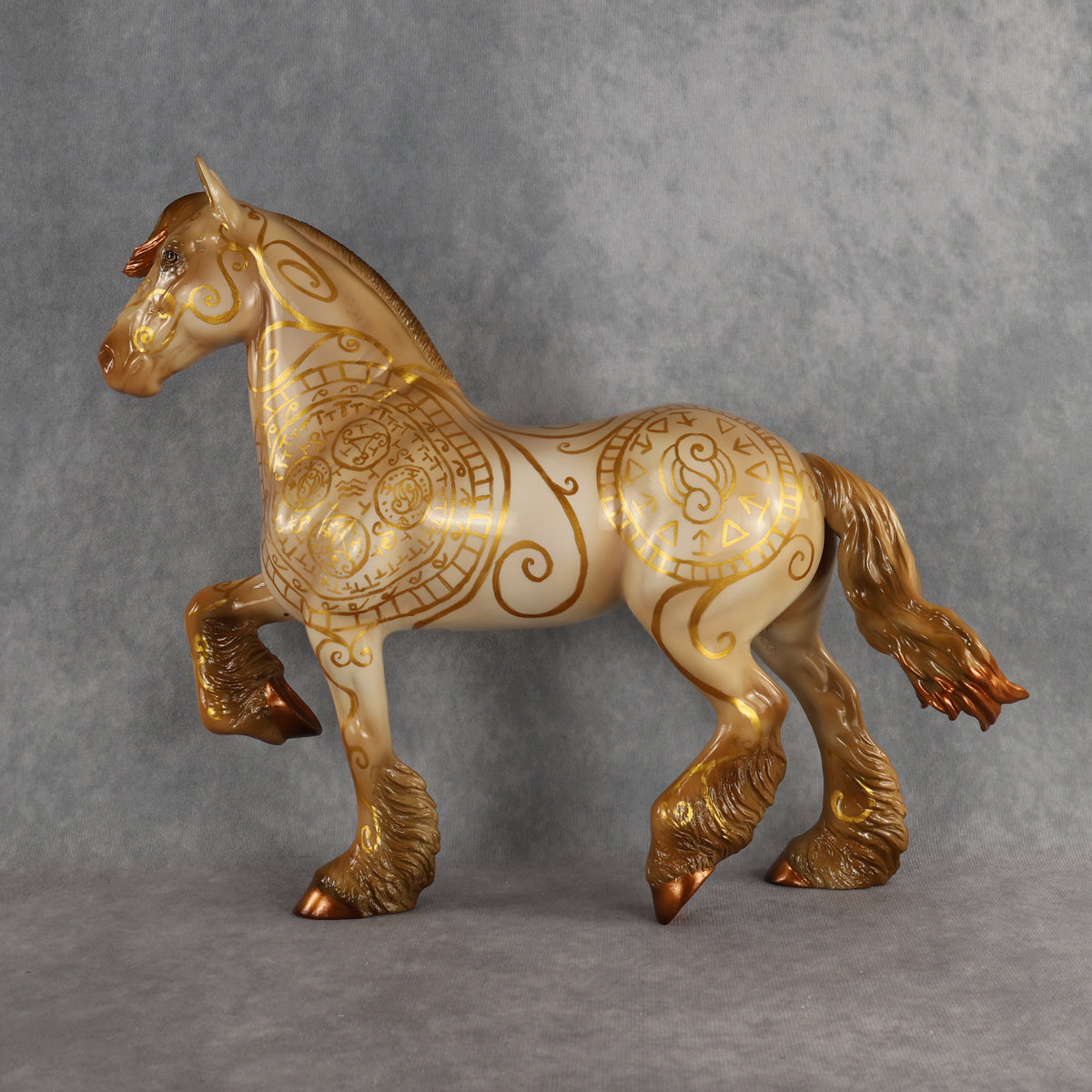 Spellbook OOAK FCM Trotting Drafter by Kristen & Rori AH26