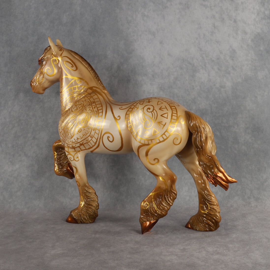 Spellbook OOAK FCM Trotting Drafter by Kristen & Rori AH26