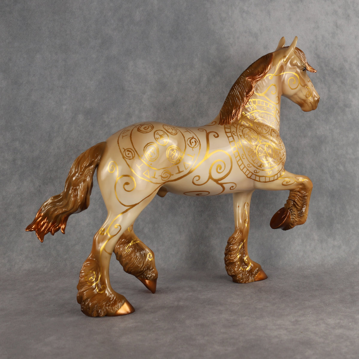 Spellbook OOAK FCM Trotting Drafter by Kristen & Rori AH26