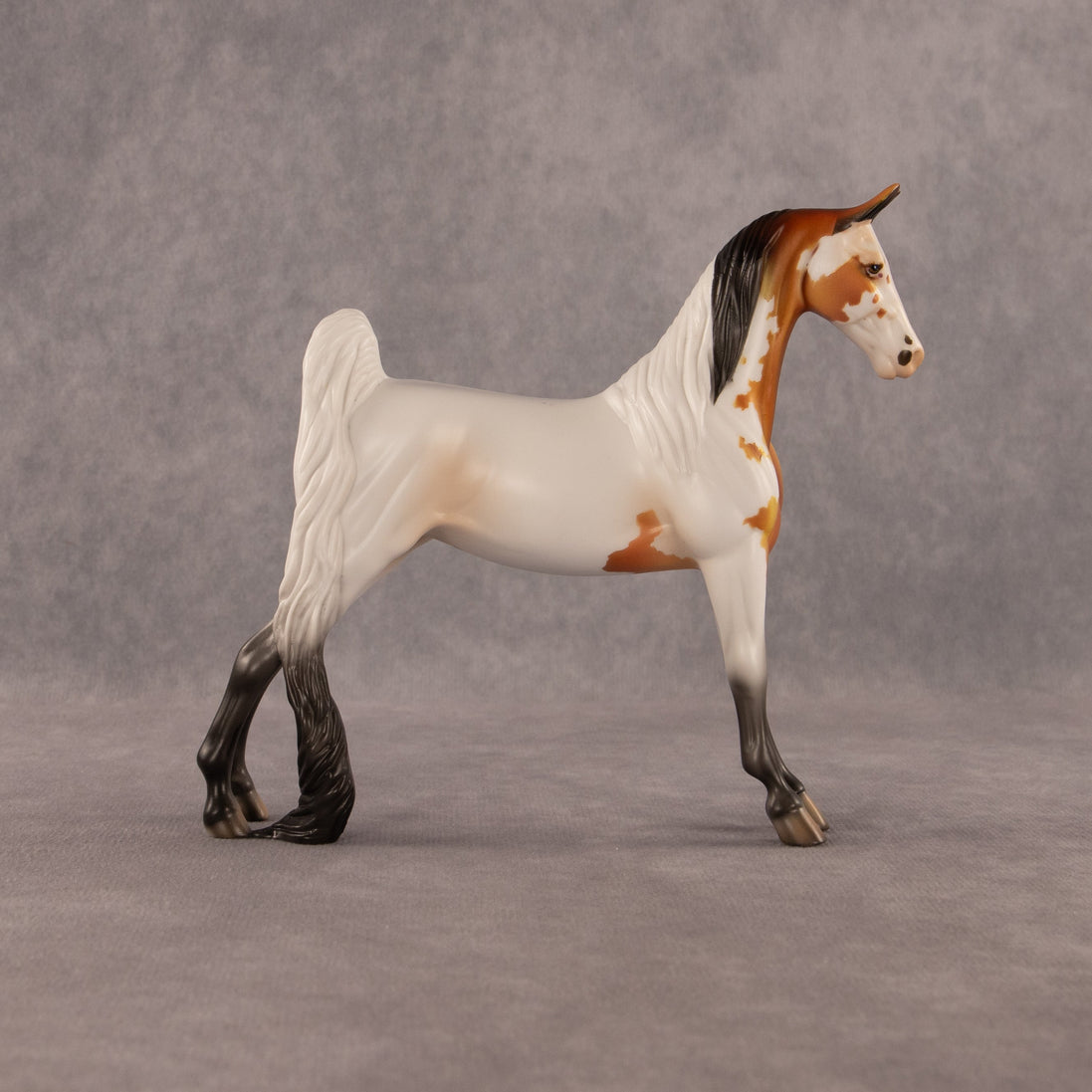 Two Flock Notice OOAK Pebble Saddlebred by Dawn Quick EQ26