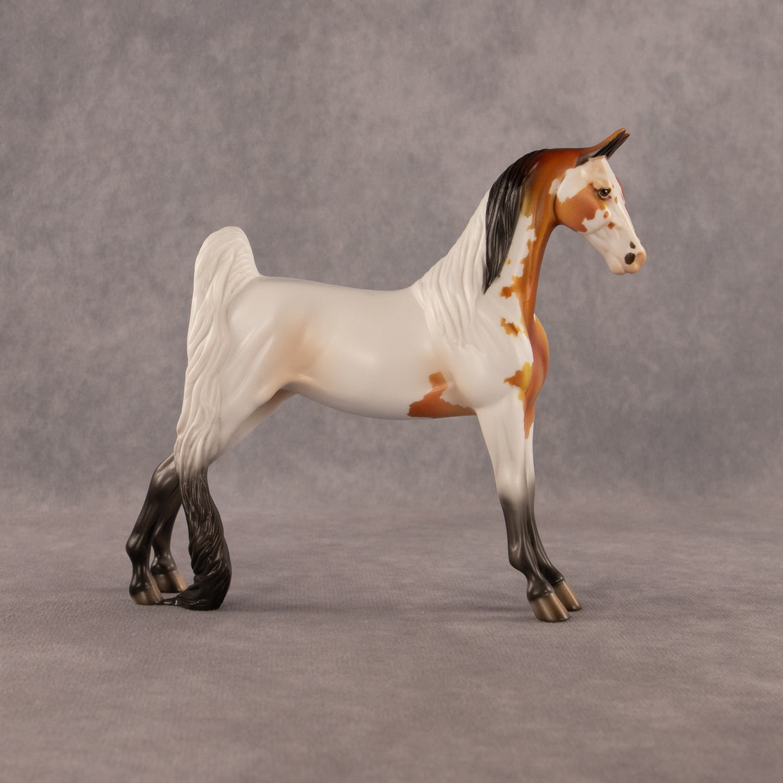 Two Flock Notice OOAK Pebble Saddlebred by Dawn Quick EQ26