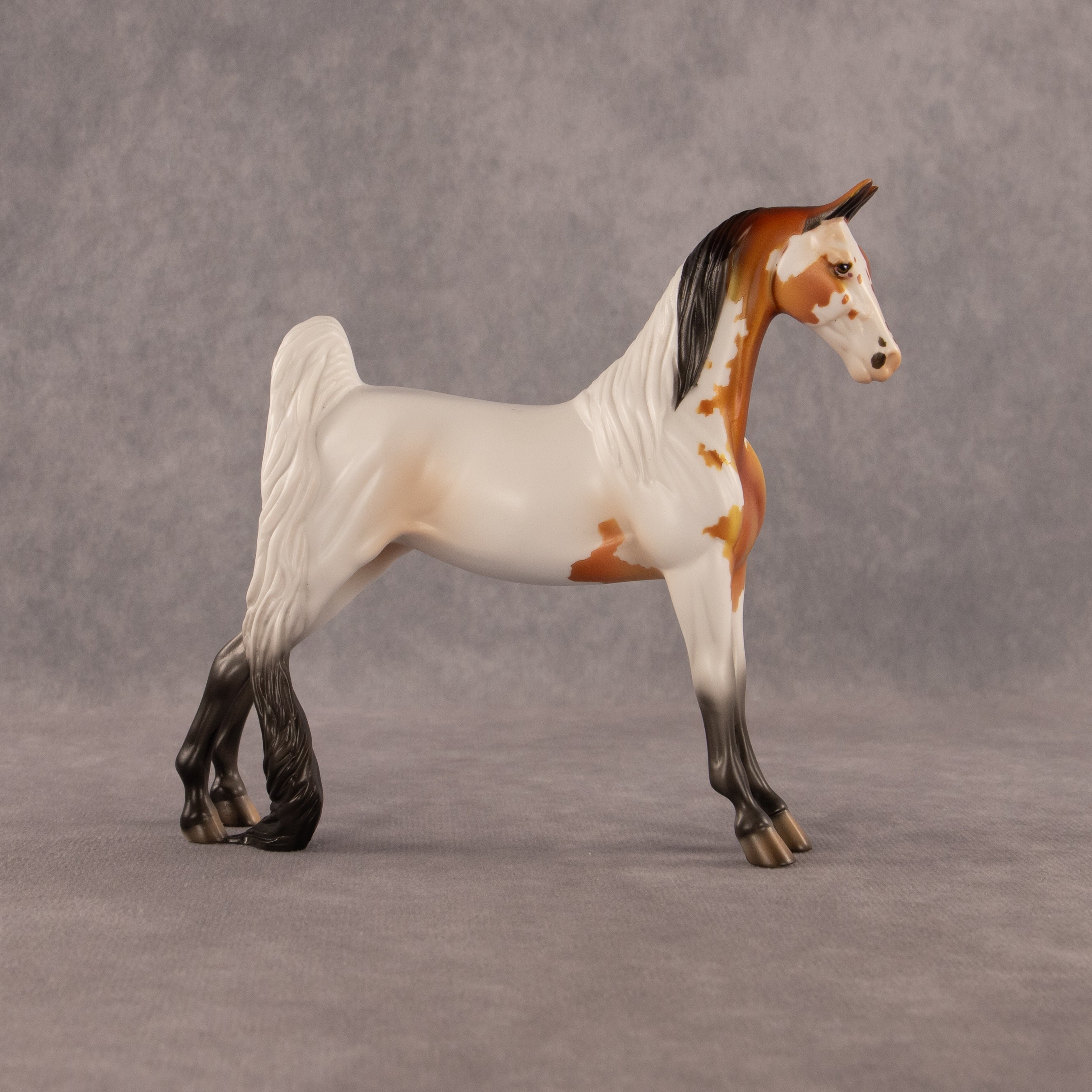 Two Flock Notice OOAK Pebble Saddlebred by Dawn Quick EQ26