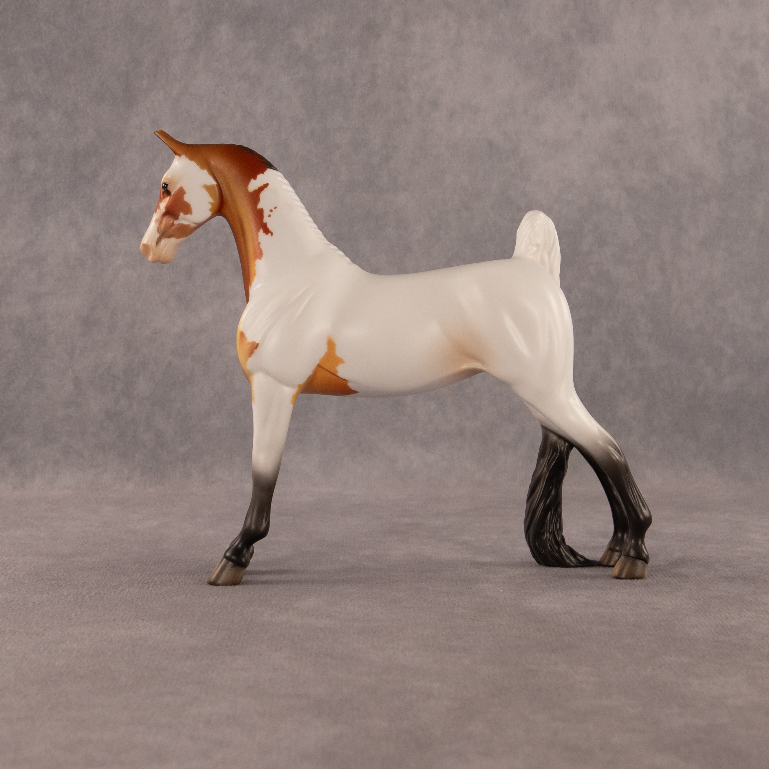 Two Flock Notice OOAK Pebble Saddlebred by Dawn Quick EQ26