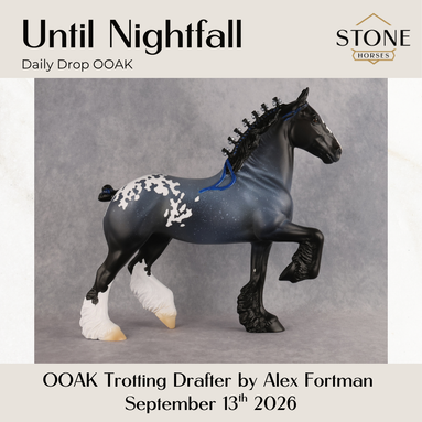 Until Nightfall OOAK Trotting Drafter by Alex Fortman DDOOAKs26