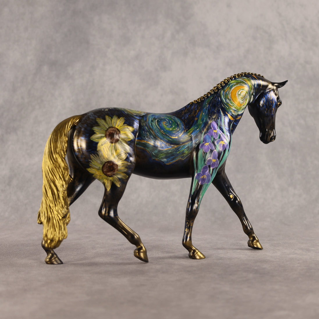 Van Goghny Pony OOAK FCM Pony by Kristen Cermele GS26