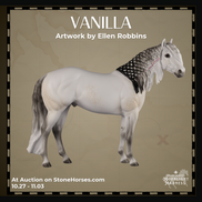 Vanilla OOAK FCM Ideal Stock Horse by Ellen Robbins MM26