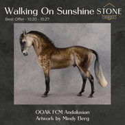 Walking on Sunshine OOAK FCM Andalusian by Mindy Berg Best Offer 10.20.2026