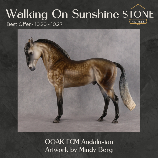 Walking on Sunshine OOAK FCM Andalusian by Mindy Berg Best Offer 10.20.2026