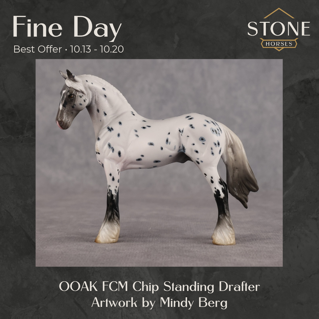 Fine Day OOAK FCM Chip Standing Drafter by Mindy Berg Best Offer 10.13.2026